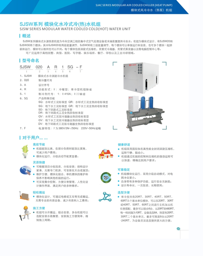 模块化水冷式冷(热)水机组 模块化水冷式冷(热)水机组